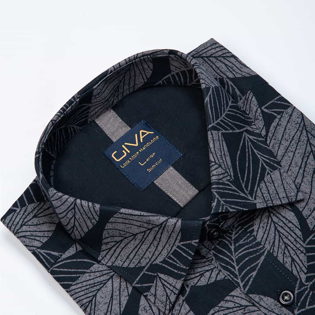 پیراهن چاپی طرح برگ - Thumbnail 2